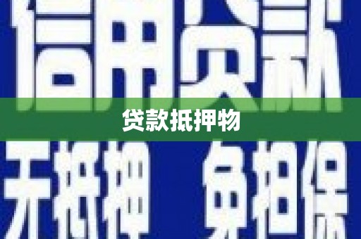 清河门贷款抵押物