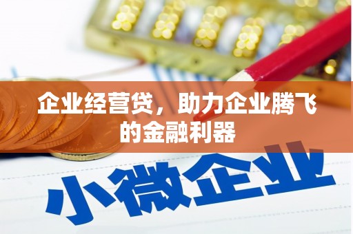 清河门企业经营贷，助力企业腾飞的金融利器