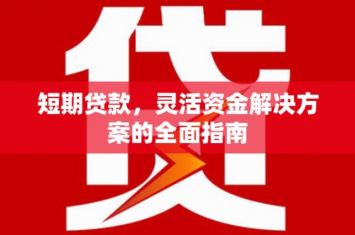 清河门短期贷款，灵活资金解决方案的全面指南