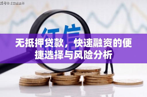 清河门无抵押贷款，快速融资的便捷选择与风险分析