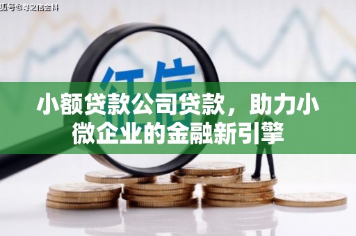 清河门小额贷款公司贷款，助力小微企业的金融新引擎