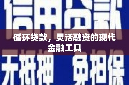 清河门循环贷款，灵活融资的现代金融工具