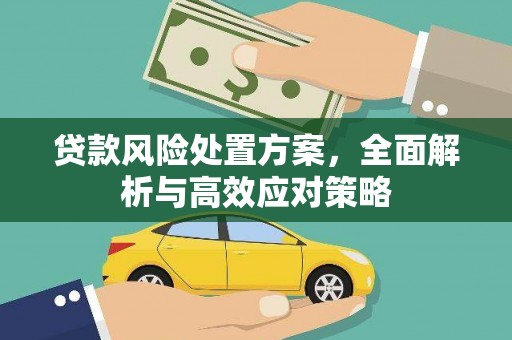 清河门贷款风险处置方案，全面解析与高效应对策略