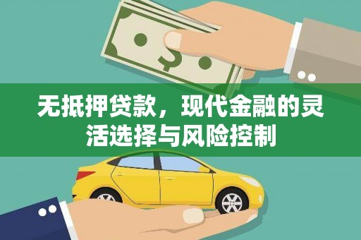 清河门无抵押贷款，现代金融的灵活选择与风险控制
