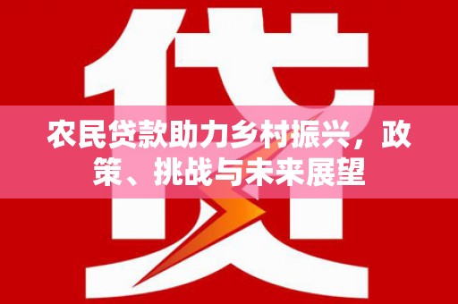 清河门农民贷款助力乡村振兴，政策、挑战与未来展望