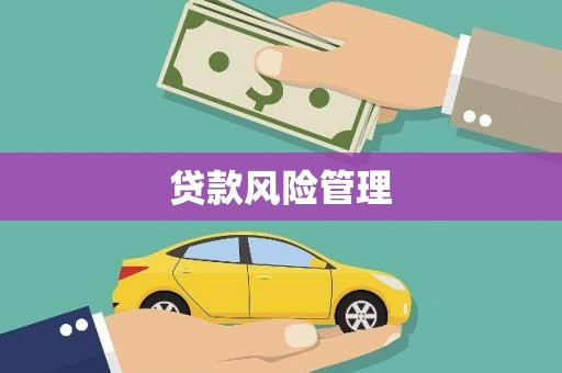 清河门贷款风险管理