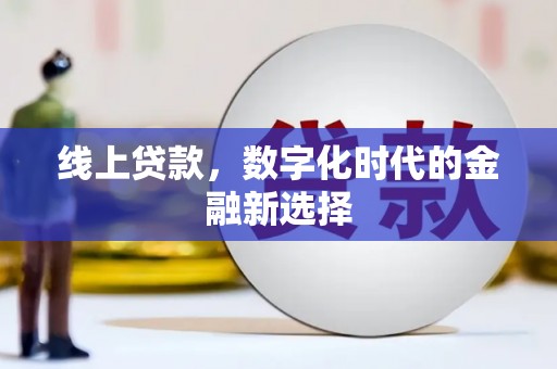 清河门线上贷款，数字化时代的金融新选择