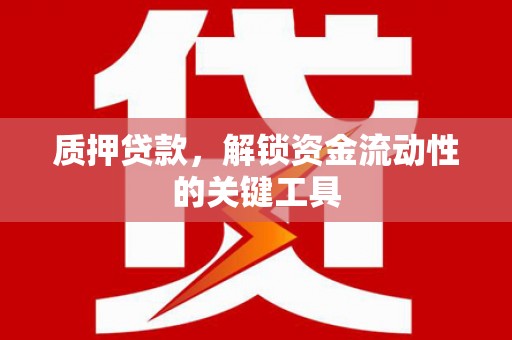 清河门质押贷款，解锁资金流动性的关键工具