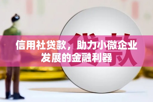清河门信用社贷款，助力小微企业发展的金融利器