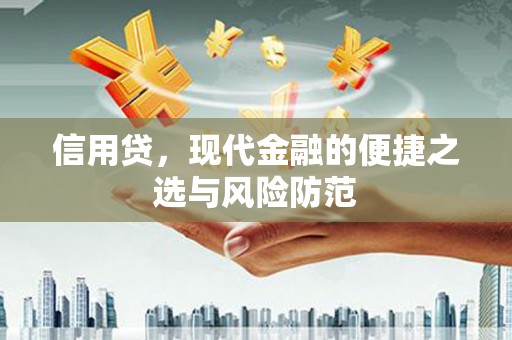 清河门信用贷，现代金融的便捷之选与风险防范
