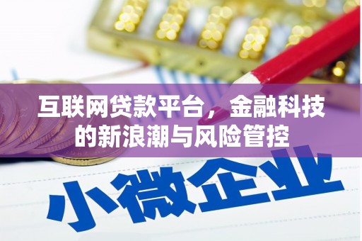 清河门互联网贷款平台，金融科技的新浪潮与风险管控