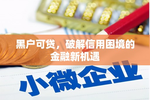 清河门黑户可贷，破解信用困境的金融新机遇