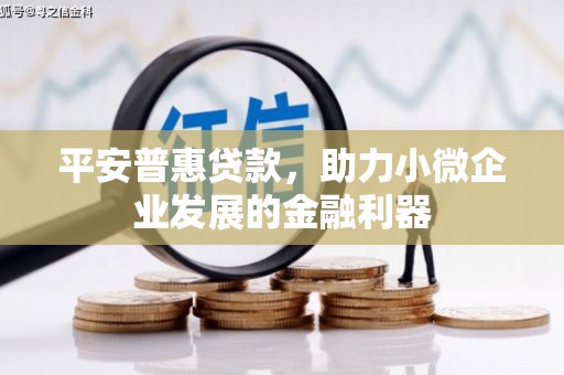 清河门平安普惠贷款，助力小微企业发展的金融利器