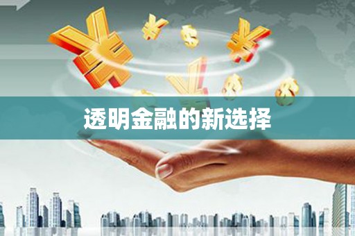 清河门透明金融的新选择